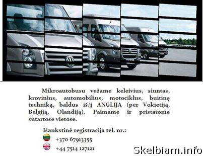 Paveiksliukas Keleiviu, siuntu pervezimas LIETUVA-ANGLIJA-LIETUVA