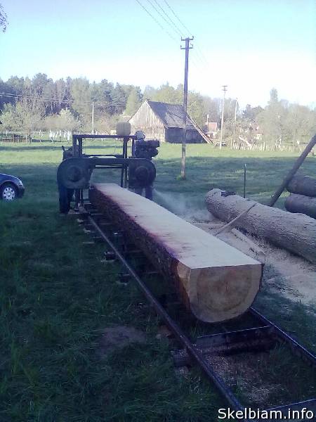 Skelbimas Mobili lentpjuve kieme