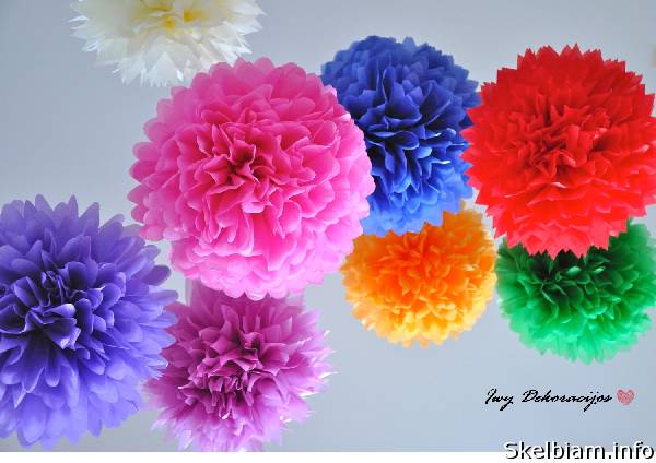 Skelbimas Pom Pom Dekoracijos