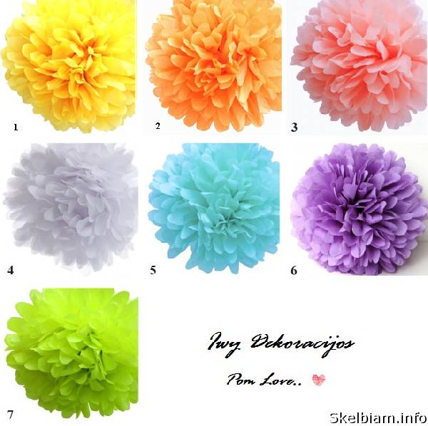 Paveiksliukas Pom Pom Dekoracijos